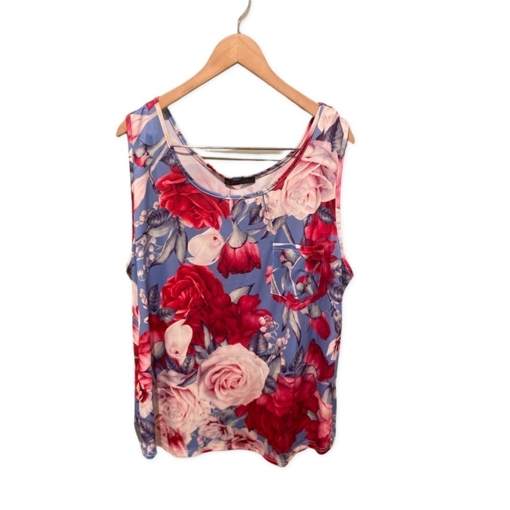 LOVEU.DEAR NWT Floral Tank Top Blouse Size 2XL